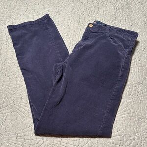 Vineyard Vines Girl’s Deep Blue Corduroy Pants, EUC, Size 16